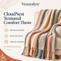 Vexoralyn™ CloudNest Textured Comfort Throw