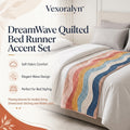 Vexoralyn™ DreamWave Quilted Bed Runner Accent Set