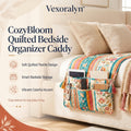Vexoralyn™ CozyBloom Quilted Bedside Organizer Caddy